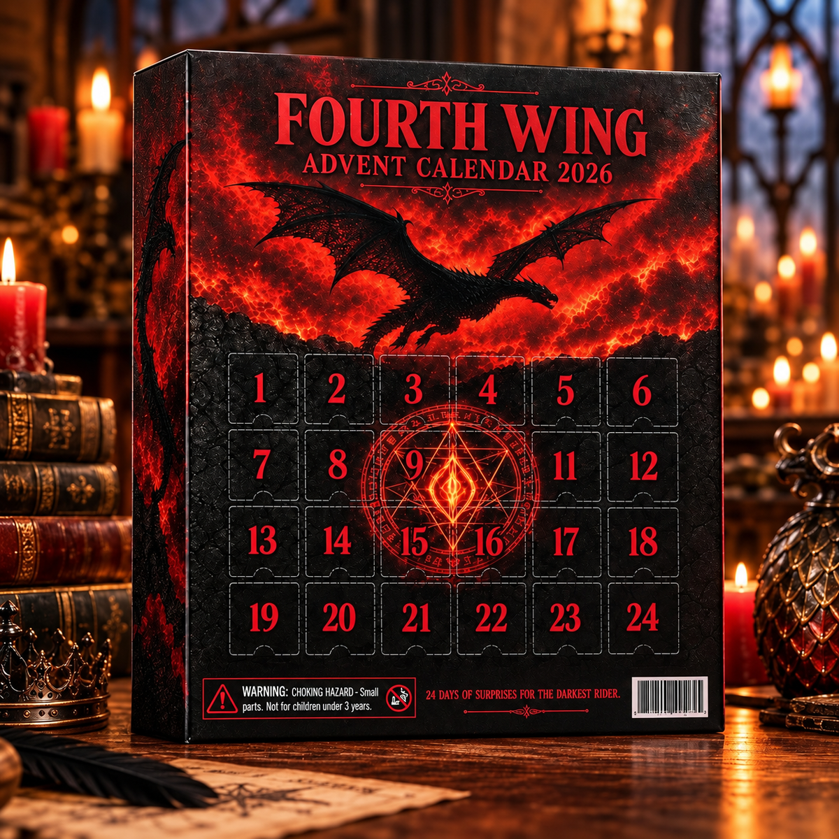 Fourth Wing Advent Calendar – 24 Days of Dragon-Inspired Surprises